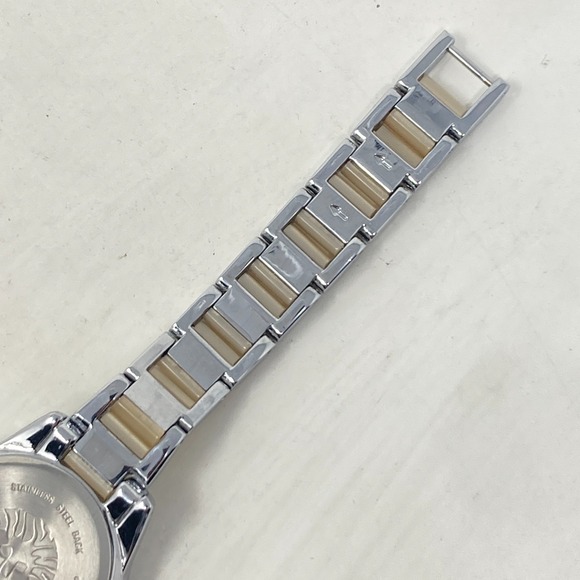 Anne Klein Watch Women 30mm Silver Tone Beige Resin WR 30M New Battery 6.5" - Picture 16 of 16